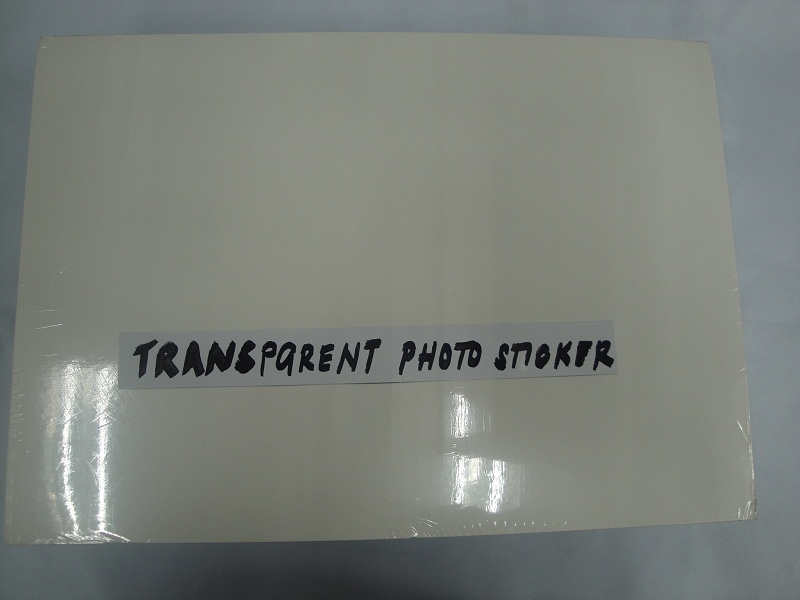 Transparent inkjet photo sticker