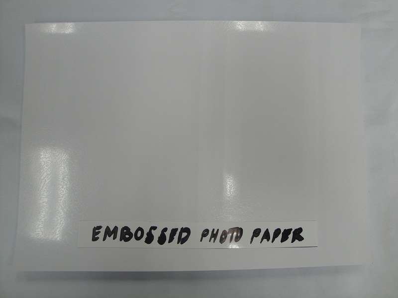 Embossed photo paper A4