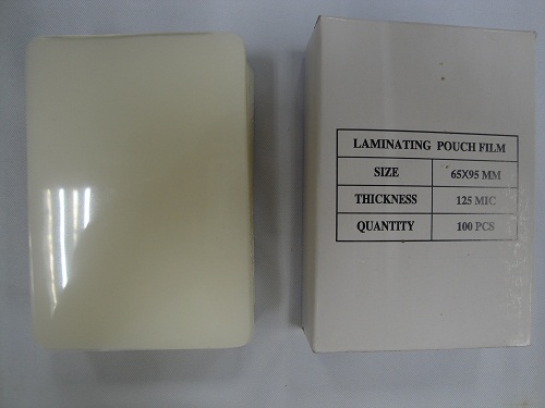 125 mic laminating film ID size