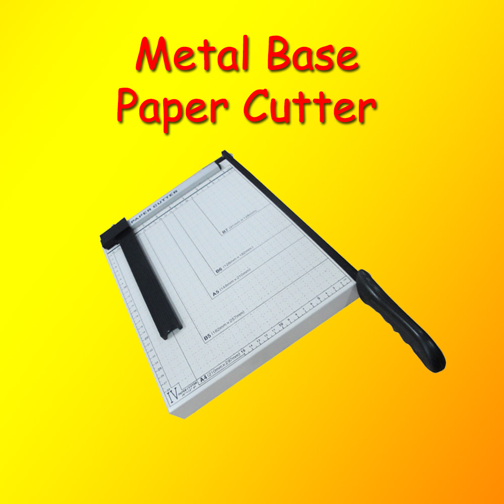 Paper cutter metal base