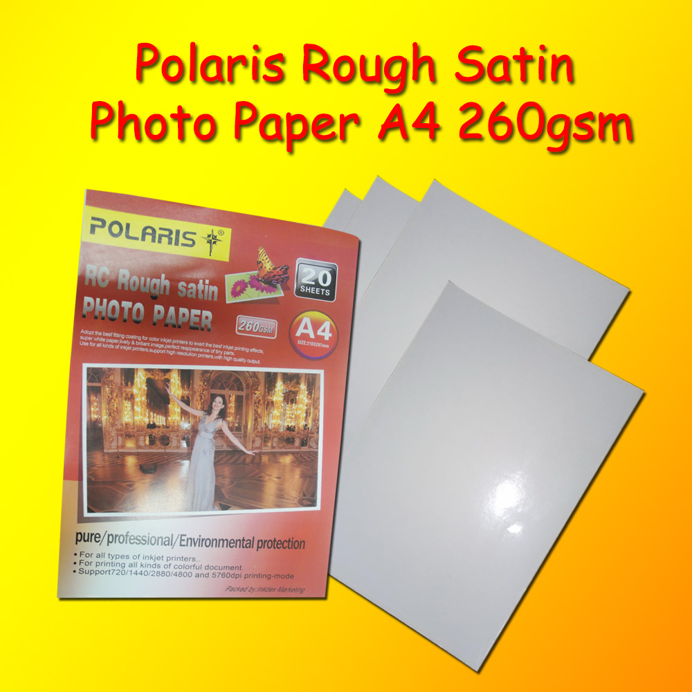 Polaris Rc rough satin photo paper
